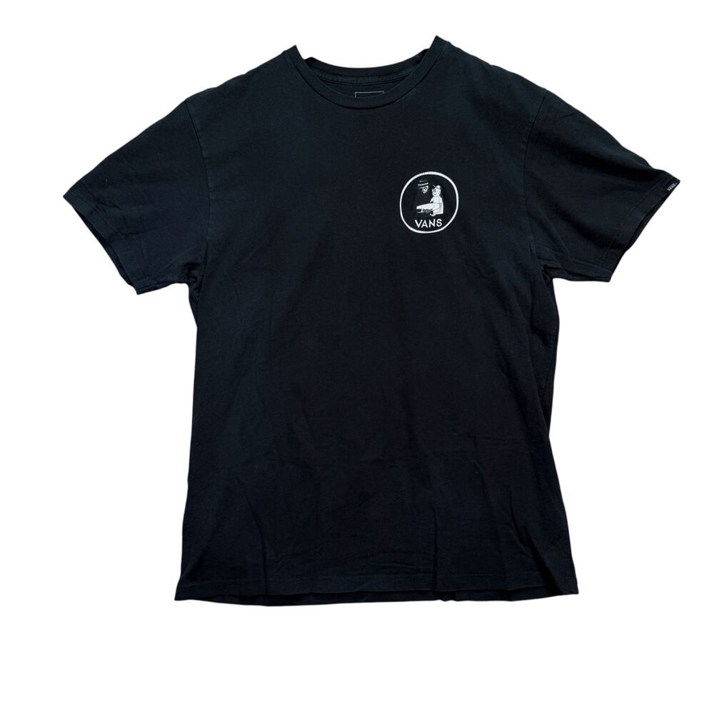 Vans T Shirt Men's Yusuke Hanai Skater Death Reaper Skateboard Tee Black L